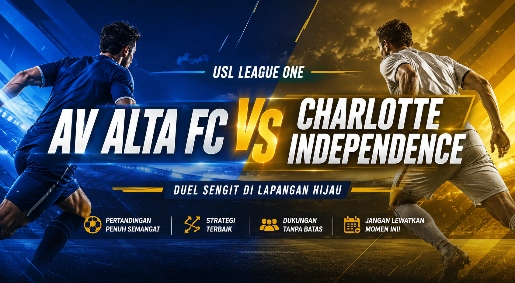 Charlotte Independence Tantang AV Alta FC Pagi Ini - Jalalive Kupas Fakta Menarik Jelang Kick Off