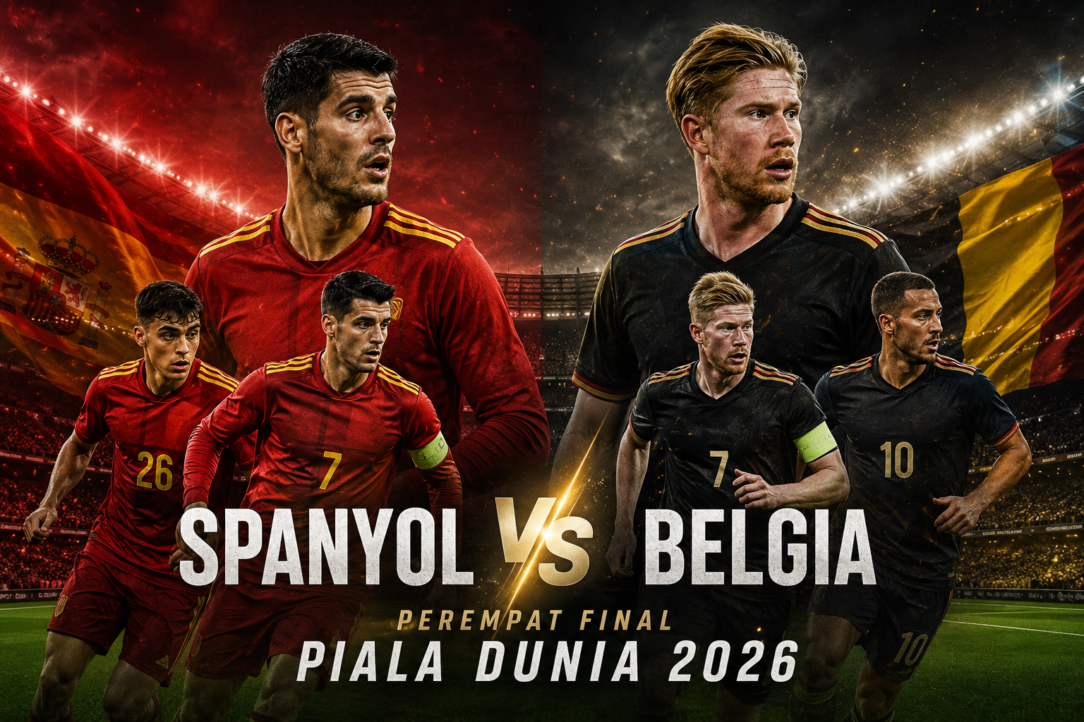Jalalive Streaming Spanyol vs Belgia Perempat Final Piala Dunia 2026 Pukul 02.00 WIB - Pertandingan Bergengsi yang Dipenuhi Harapan Menuju Final