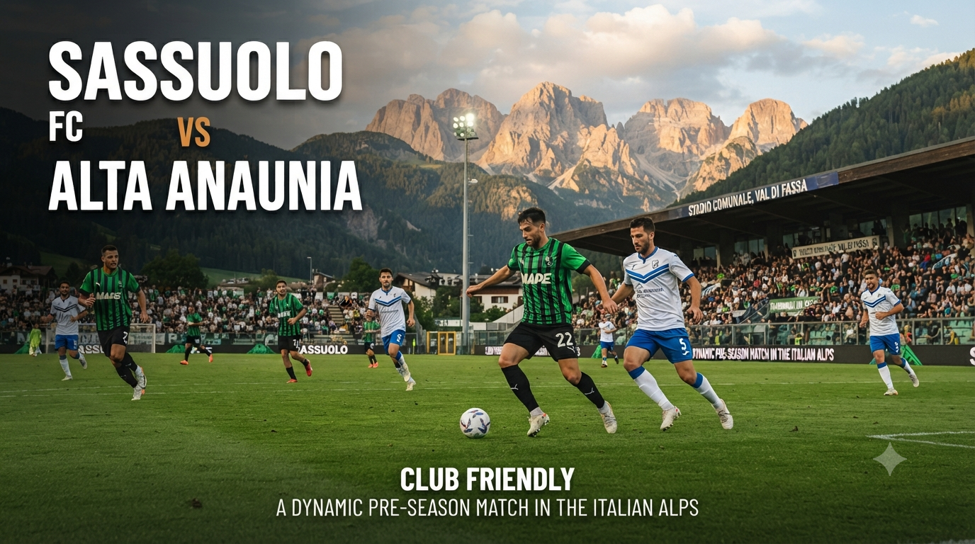 Jangan Lewatkan Sassuolo vs Alta Anaunia Club Friendly Malam Ini Pukul 23.00 WIB di Jalalive