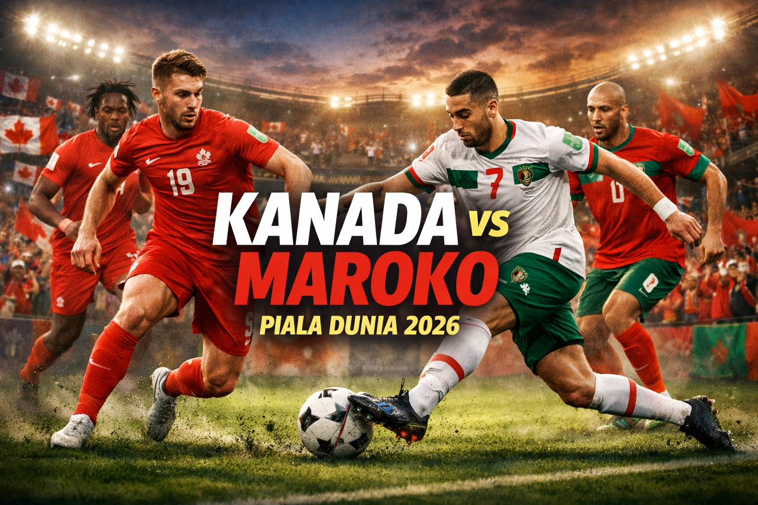 Kanada vs Maroko Piala Dunia 2026 Dini Hari Ini Jam 00.00 WIB - Jalalive Menghadirkan Streaming Duel Panas yang Siap Menjadi Laga Terbaik Babak Gugur