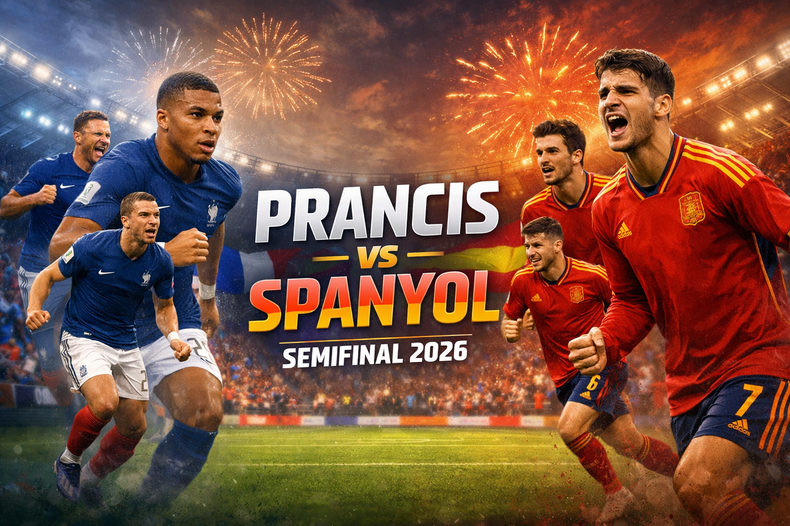 Saksikan Duel Panas Prancis vs Spanyol Semifinal Piala Dunia 2026 Dini Hari Ini Pukul 02.00 WIB dengan Streaming Berkualitas di Jalalive