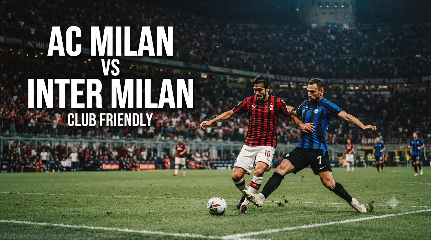 Derby AC Milan vs Inter Milan Club Friendly Sore Ini Pukul 18.00 WIB Tersedia Melalui Streaming Tigoals Berkualitas Tinggi